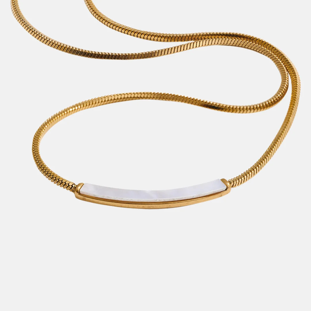 Colar Barra de Concha Natural