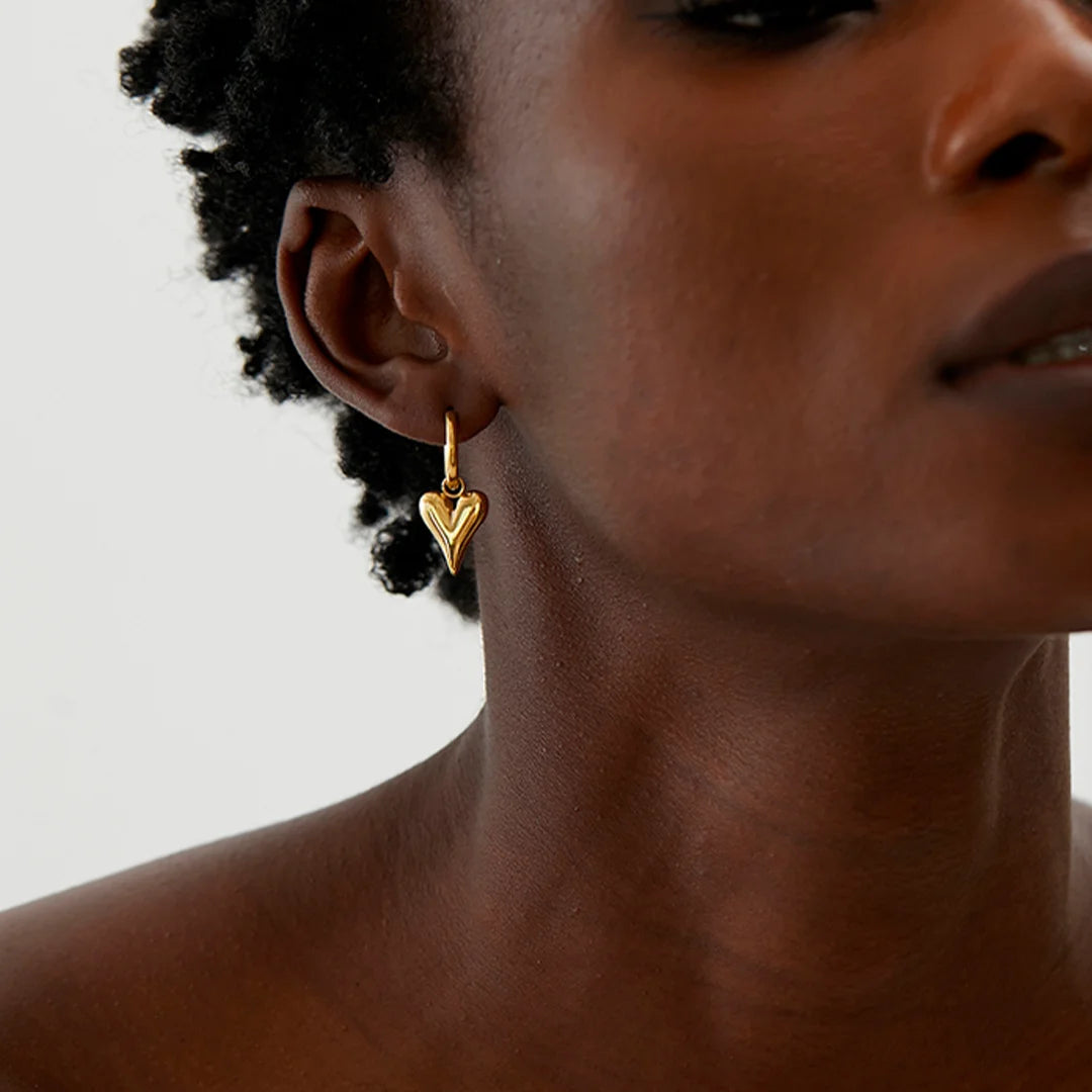 Brinco Feminino Argola Coração