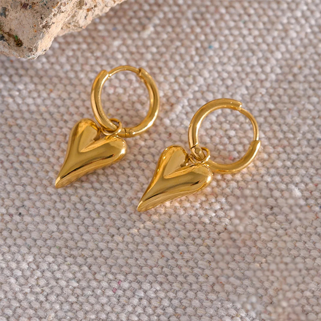 Brinco Feminino Argola Coração