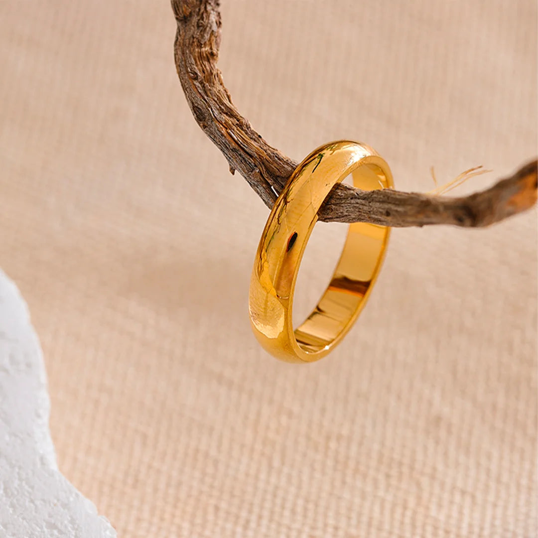 Anel Feminino Simples Liso