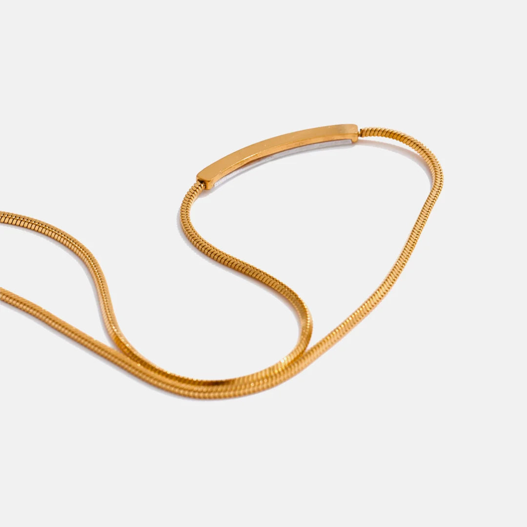 Colar Barra de Concha Natural