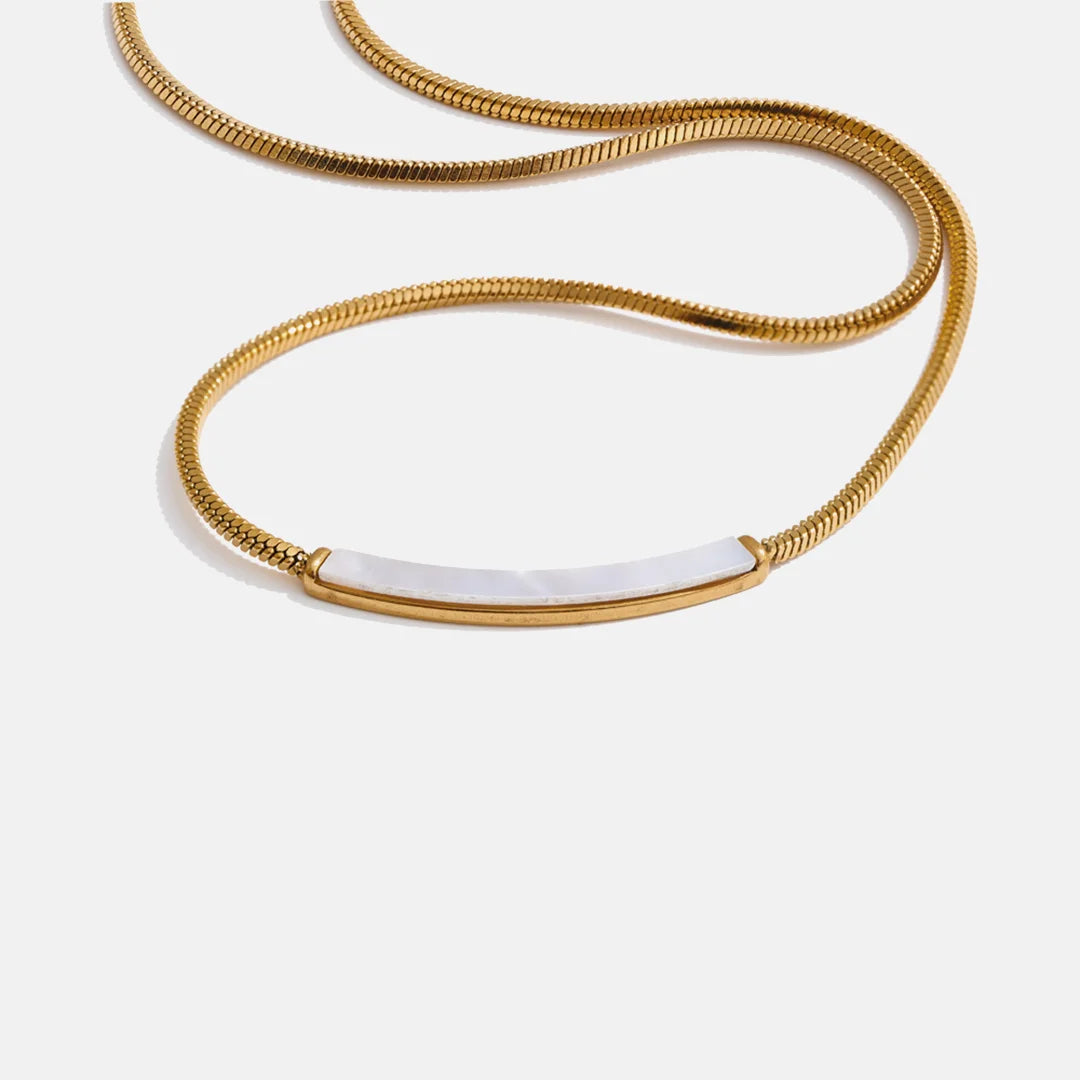 Colar Barra de Concha Natural