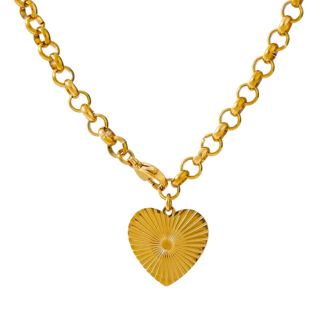 Colar Feminino Coração Radiante