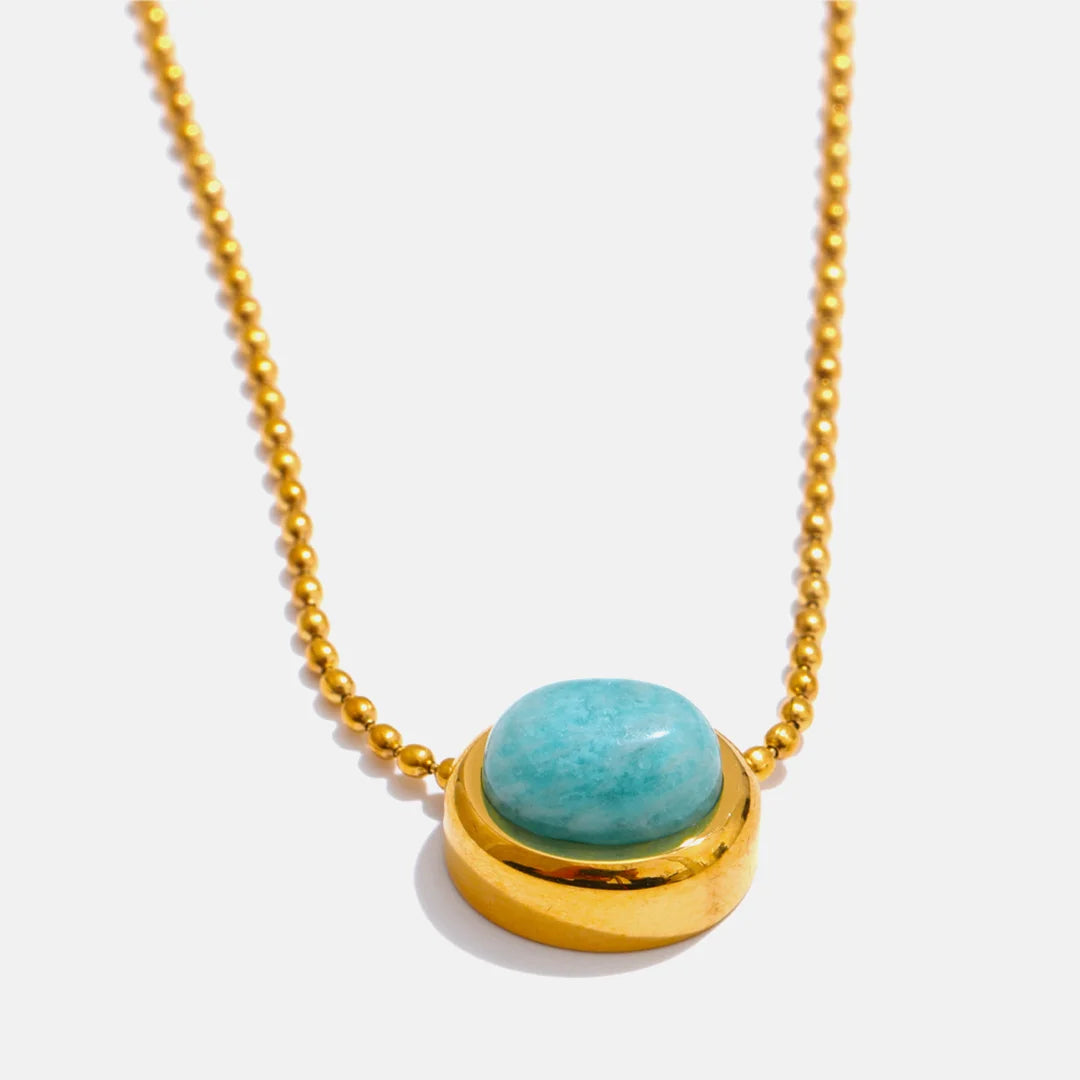 Colar Feminino com Pingente Elegância Amazonita