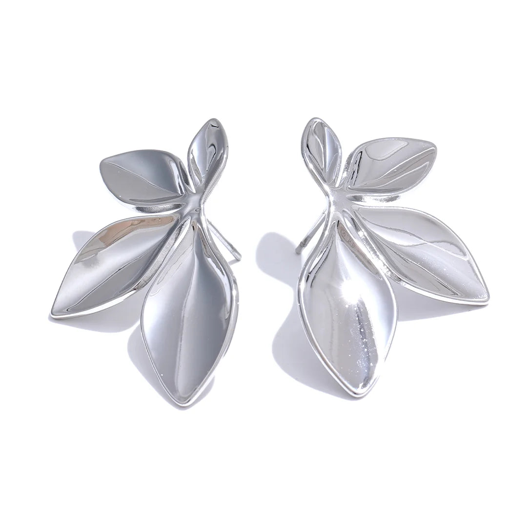 Brinco Feminino Stud Folhas